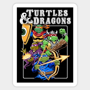 Turtles and dragons Sticker